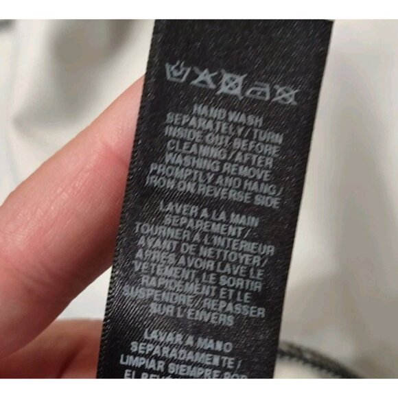 ASOS Dress Womens Size 12 Black Lemons Summer Side Slit Strapless Midi Frills - Picture 15 of 15